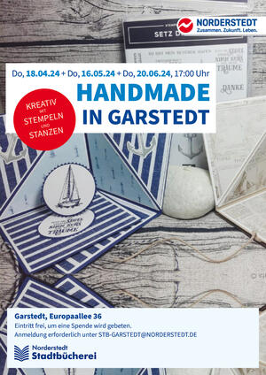Interner Link: Zur Veranstaltung Handmade in Garstedt - Kreativ mit Stanzen und Stempeln